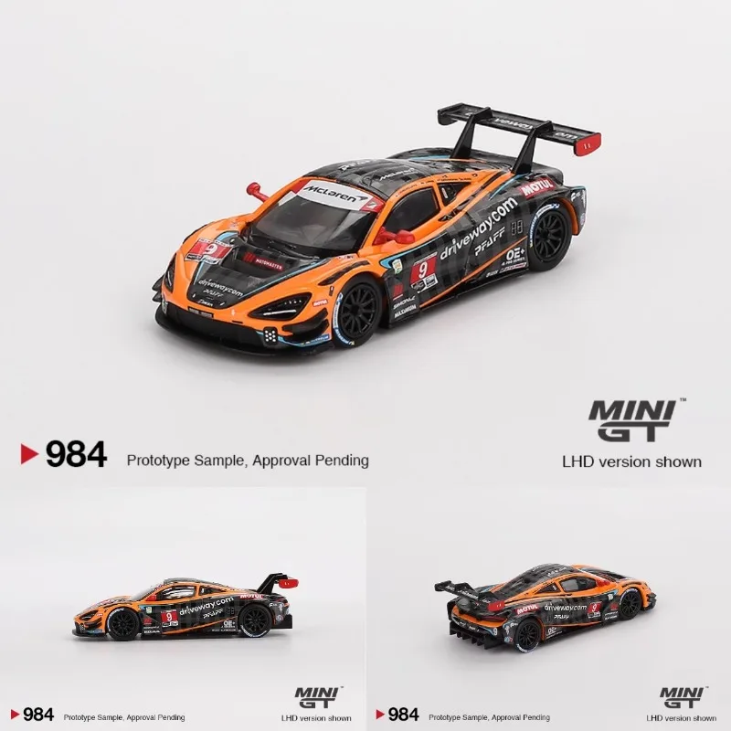 

Модель автомобиля MINIGT 1:64 McLaren 720S GT3 Evo 2024 IMSA из литого под давлением сплава, праздничная игрушка в подарок для мальчиков, коллекционное украшение для взрослых.