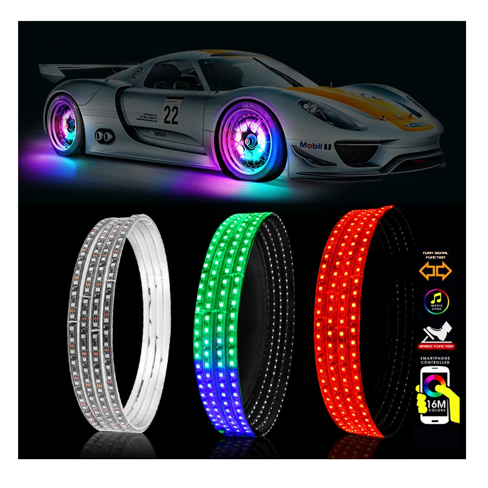 

Car Wheel Lights Hub Lighting On Car Accessories 2022 Car Alloy Bicycle Led Wheel Indicator Flashing Lights For Cars Motorcycle