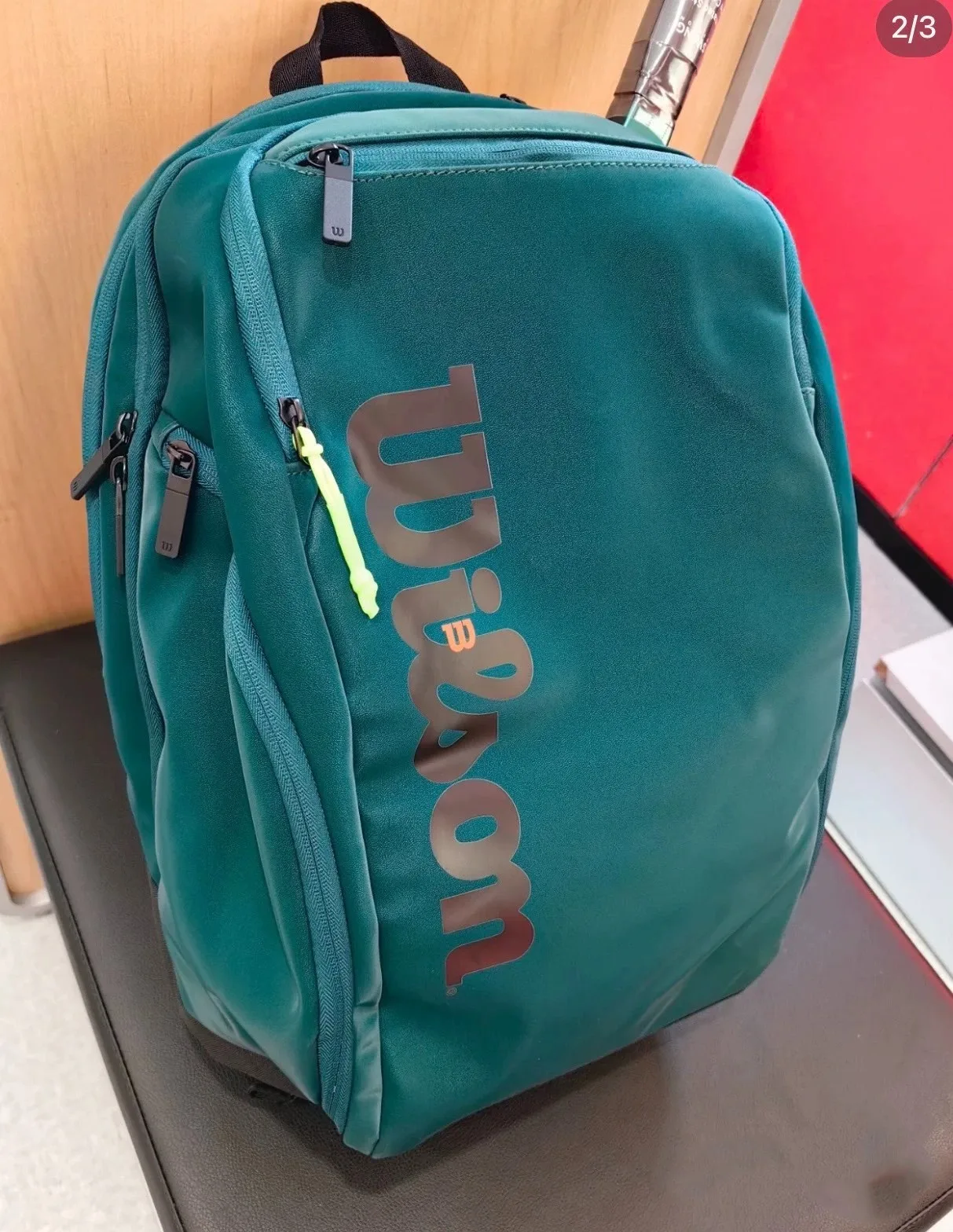 オリジナルウィルソンテニスバッグ多機能バックパック大容量独立したシューズコンパートメント断熱コンパートメント付き