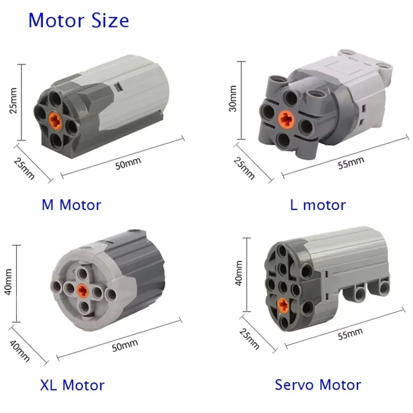 Technical Parts MOC Power Functions Compatible with legoed AA Battery Case 8881 M Motor 8883 Extension Wire 25cm 8886