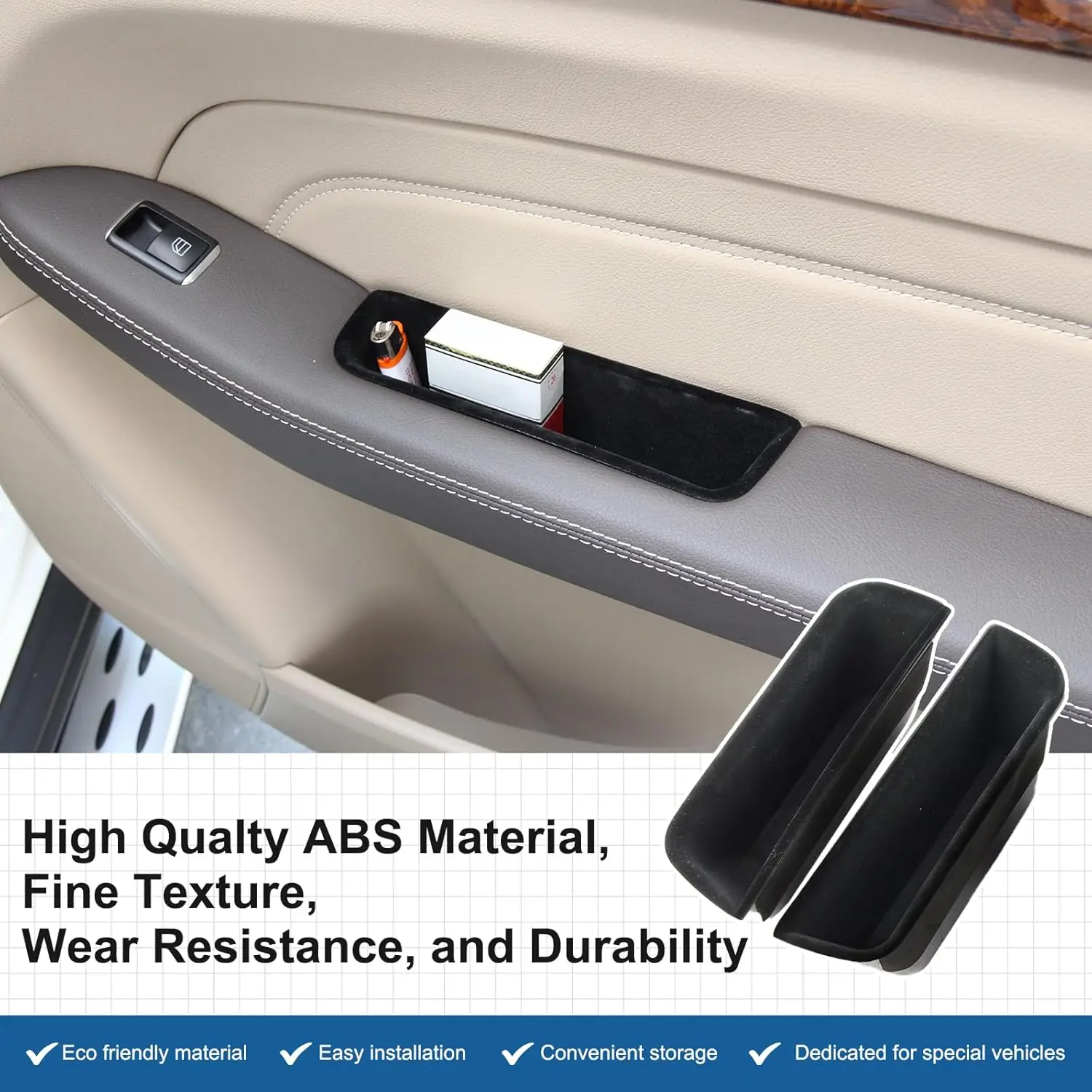 

LHD Car Accessories Door Glove Box Central Armrest Storage Box Organizer For Mercedes Benz GL GLS ML GLE Class W166 C292 X166