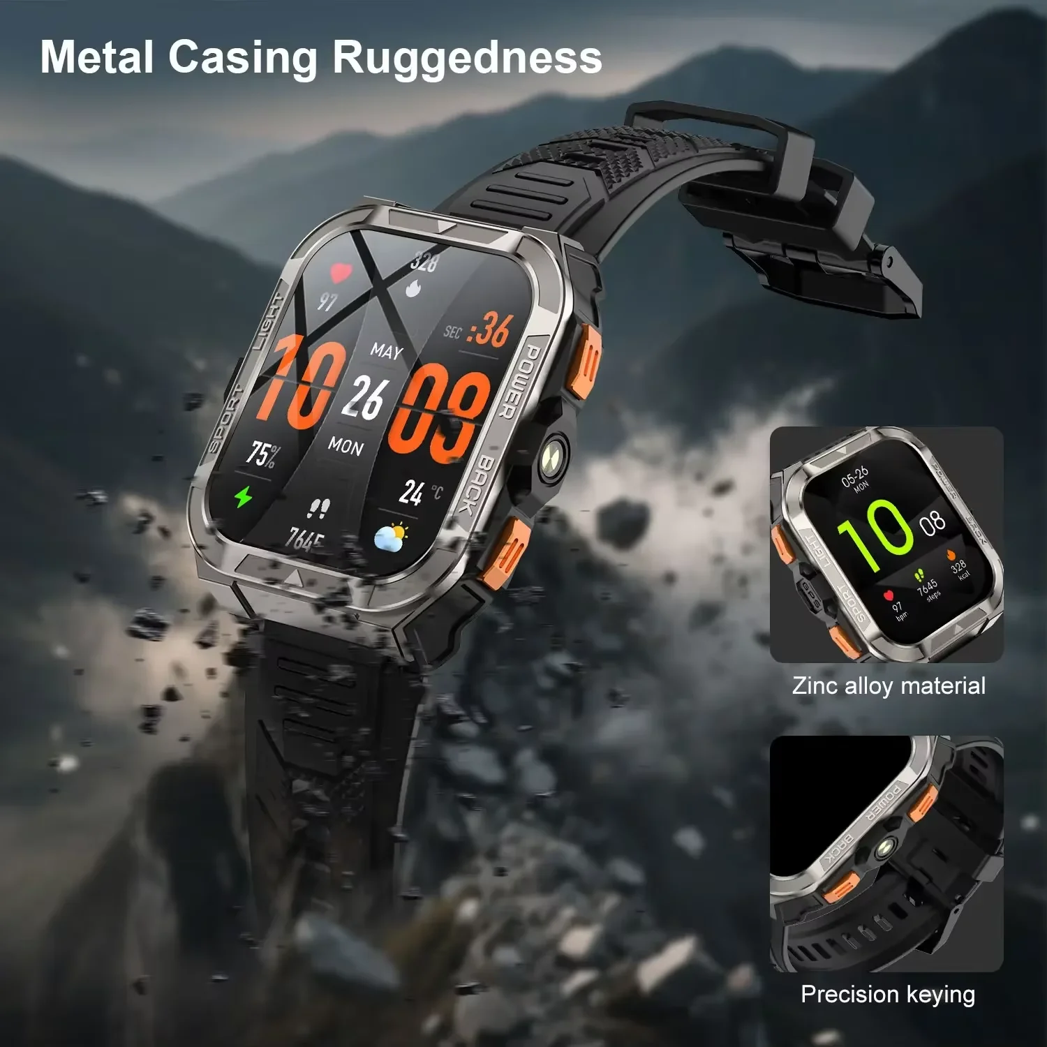 Blackview W80 Pro AI GPT Smart Watch, Precise GPS, 900mAh Battery, 1.43" AMOLED, Flashlight, Waterproof Sport Watch Men & Women view 4