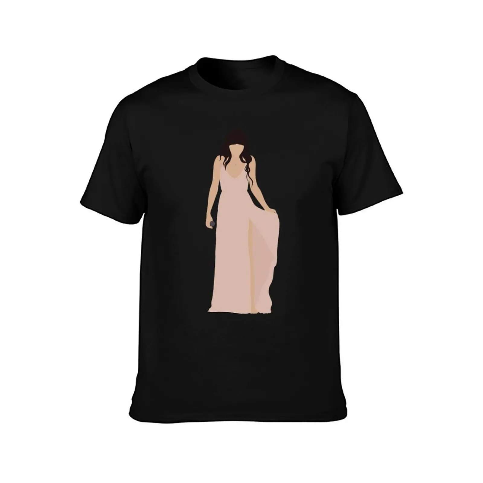 Selena Gomez Ama T-Shirt Breathable Mesh Panel T-Shirt