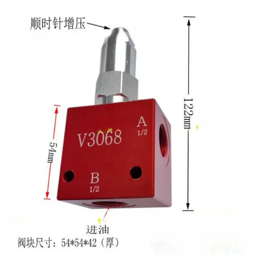 V3068 Manually Adjustable Hydraulic Valve Pressure Relief Valve With Valve Block