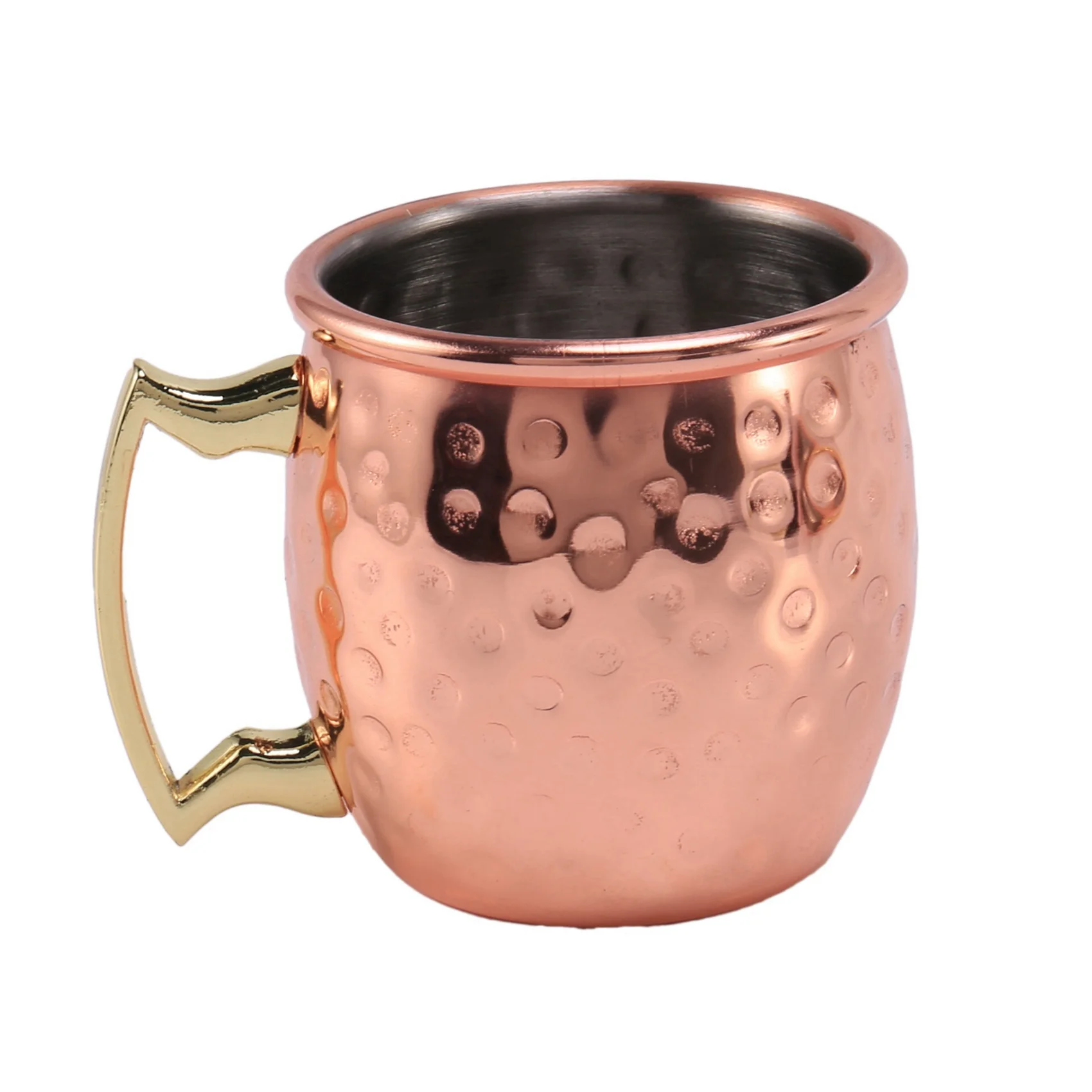 ABMR-Mini 2-Ounce الفولاذ المقاوم للصدأ موسكو البغل القدح اسبريسو أكواب صغيرة النحاس مطلي القدح النار مجموعة من 8 #2