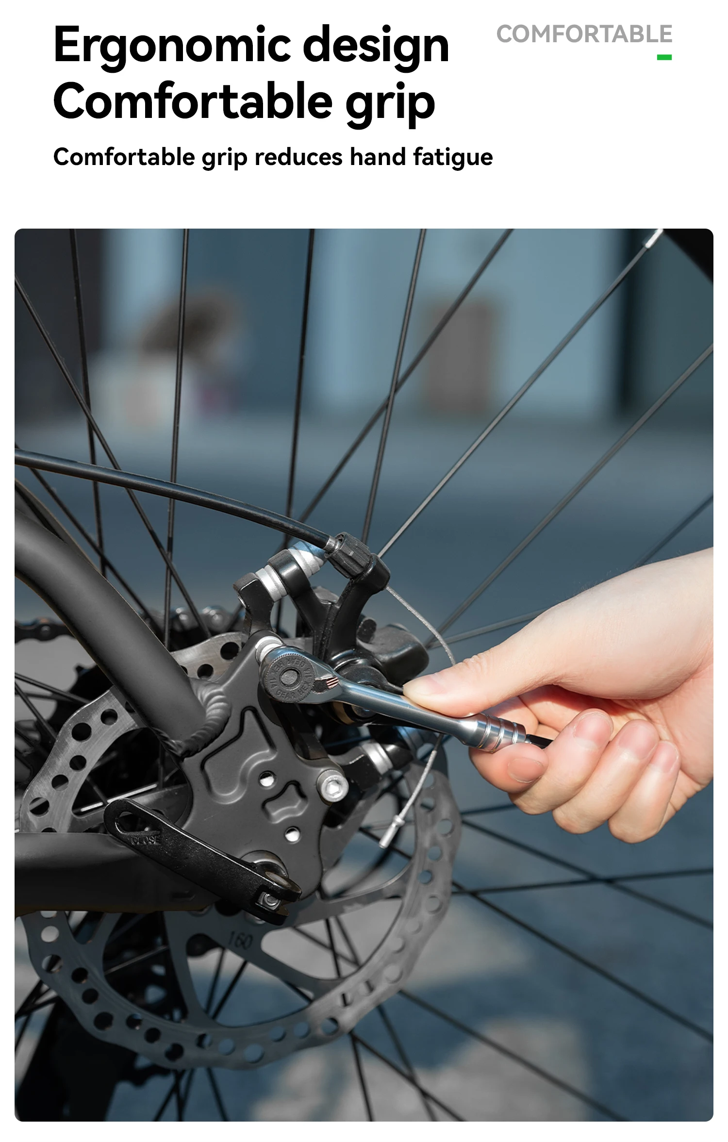 ROCKBROS Fahrrad-Klappwerkzeug Tragbarer Zweiwege-Magnetischer Ratschenschlüssel Schnellverbindungsstange Multifunktionales Fahrrad-Reparaturset – Detail 11