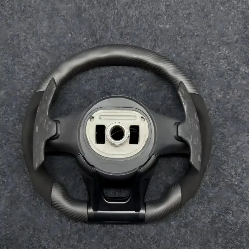 Upgraded LED Matte Carbon Fiber Steering Wheel Assembly with  Enhances Driving Control for Mercedes AMG Modification