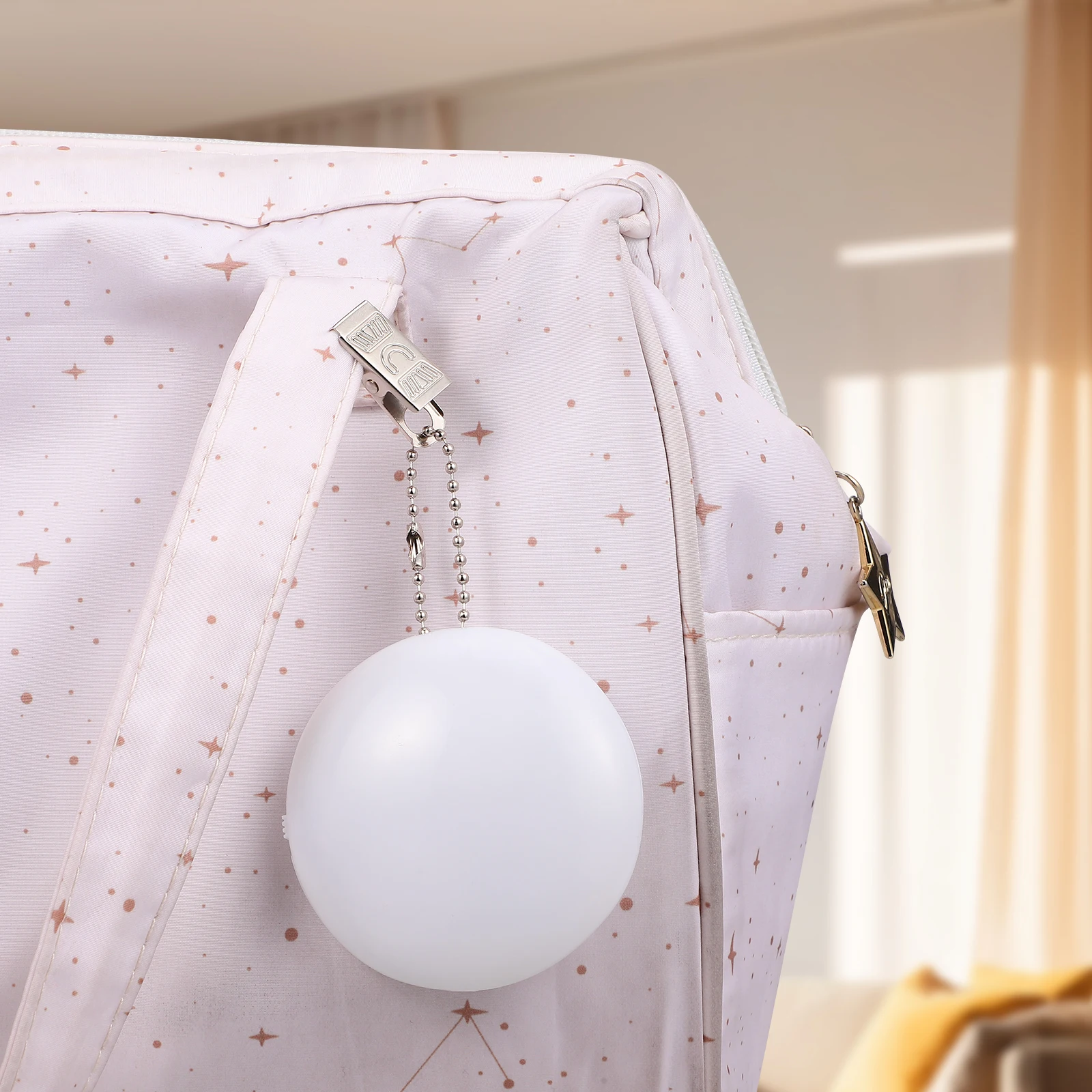 

1pc LED Touch Sensor Light Round Purse Handbag Light with Clip Automatic Illumination Interior Bag Lamp Perfect for Christmas