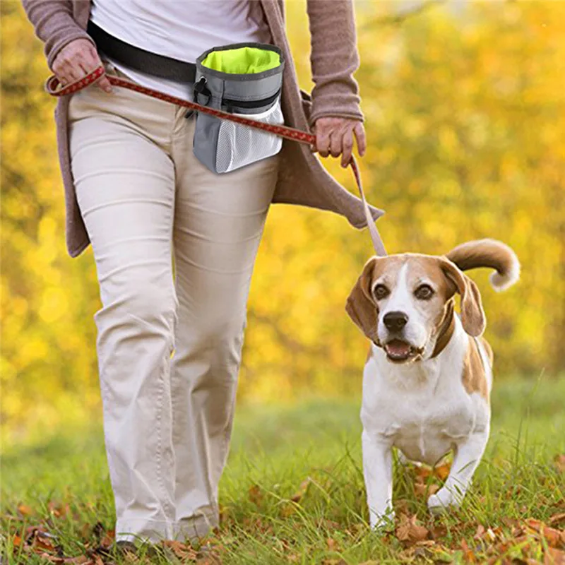 1PC Pet Dog Puppy Training Treat Snack Bait Pet Feed Pocket Pouch Obedience Agility Pouch Food Bag Pocket Snack Reward Waist Bag