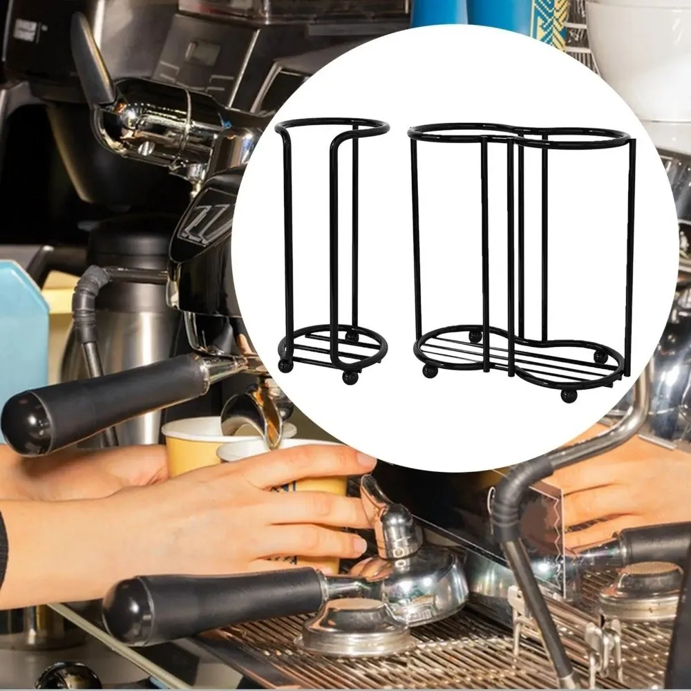 Stainless Steel Disposables Cups Picker Multifunctional Save Space Cup Storage Rack Large Capacity Simple Paper Cup Holder
