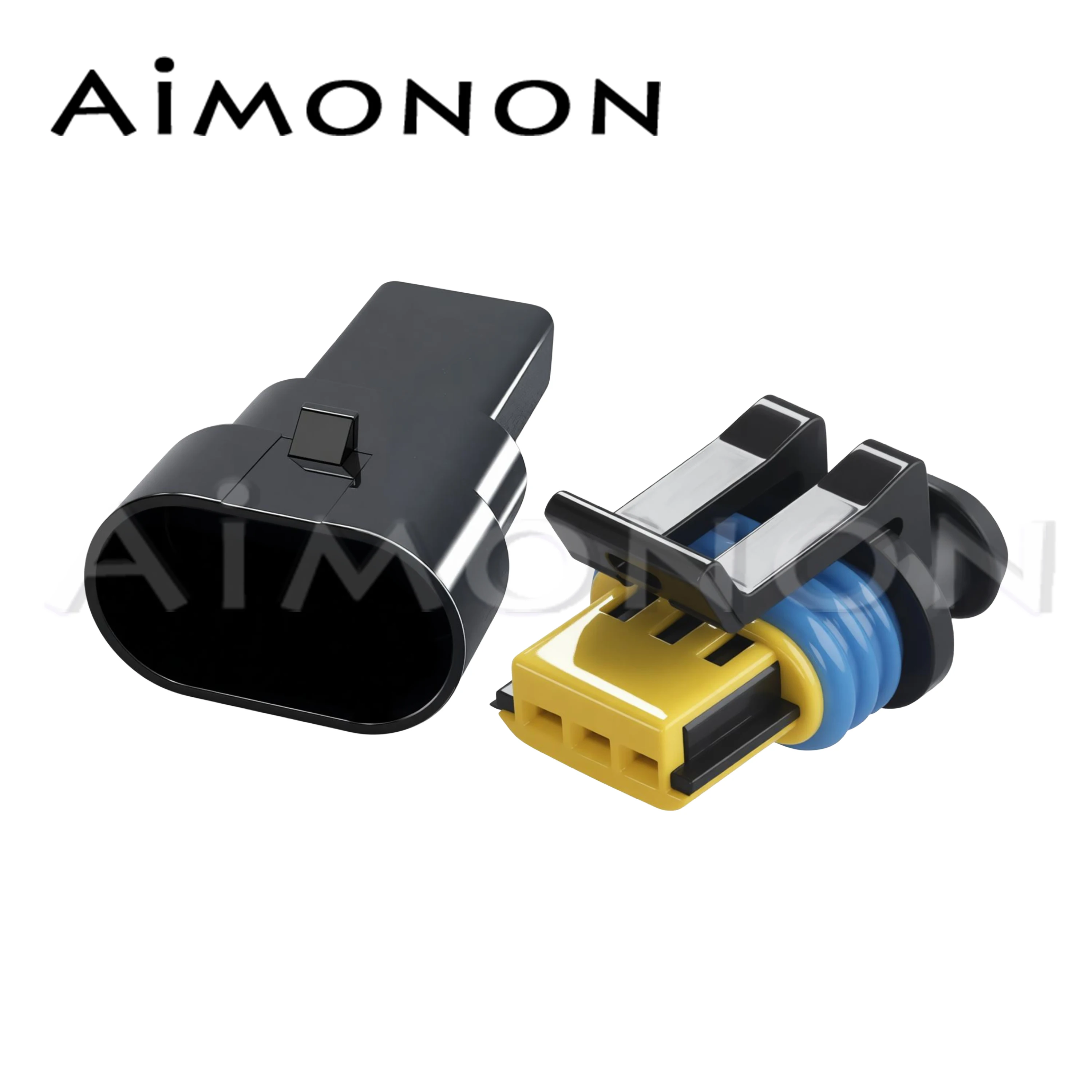

1 Set 3 Pin Car Turn Signal Plug Xenon Lamp Ballast Socket Auto Plastic Waterproof Wire Harness Cable Connector 15368586