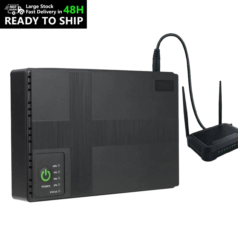5v 9v 12v 15v 24v Dc Poe 10000mah Wifi Router Mini Ups Para Equipo De Internet Ups Battery Backup For Laptop And Phone