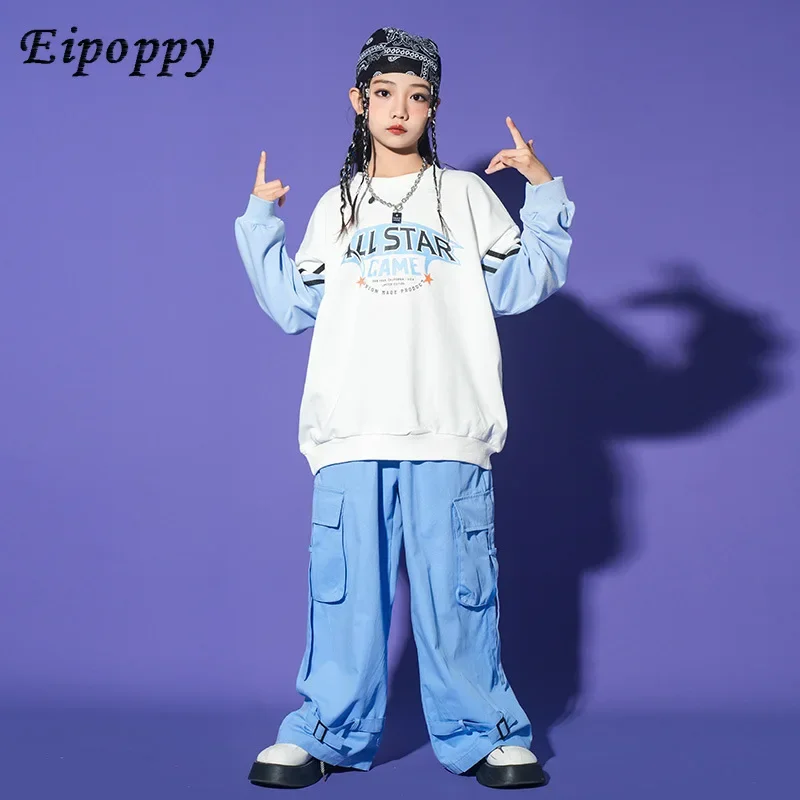 Autumn Children Hip-Hop Performance Clothes Boys Hip Hop Hiphop Girls Loose Sports Jazz Dance Trendy Clothes Suit