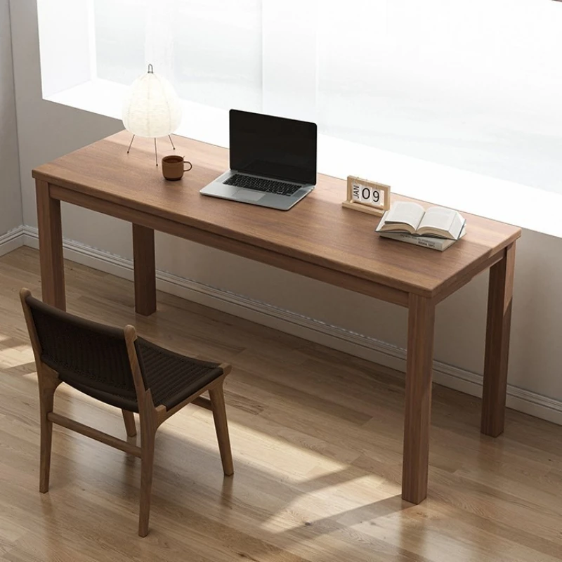 

Solid wood long table, desk, home study, computer desk retro workbench