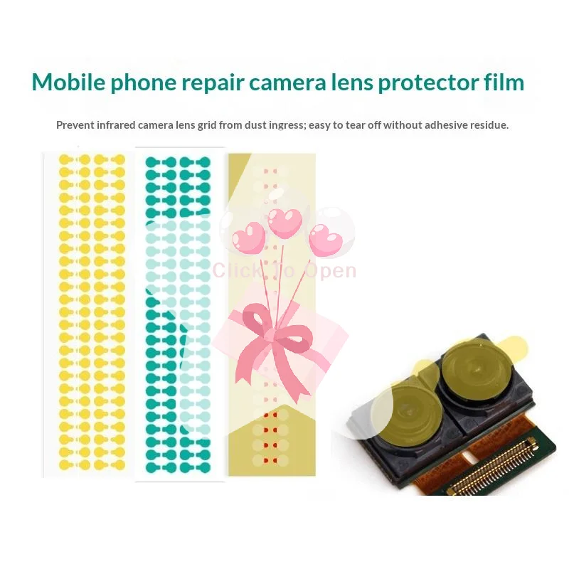 

28/40/80/100pcs Protective Camera Sticker Dust Stickers High Temperature Tape For Phone Infrared Dot Matrix Protect Tool 7/12mm
