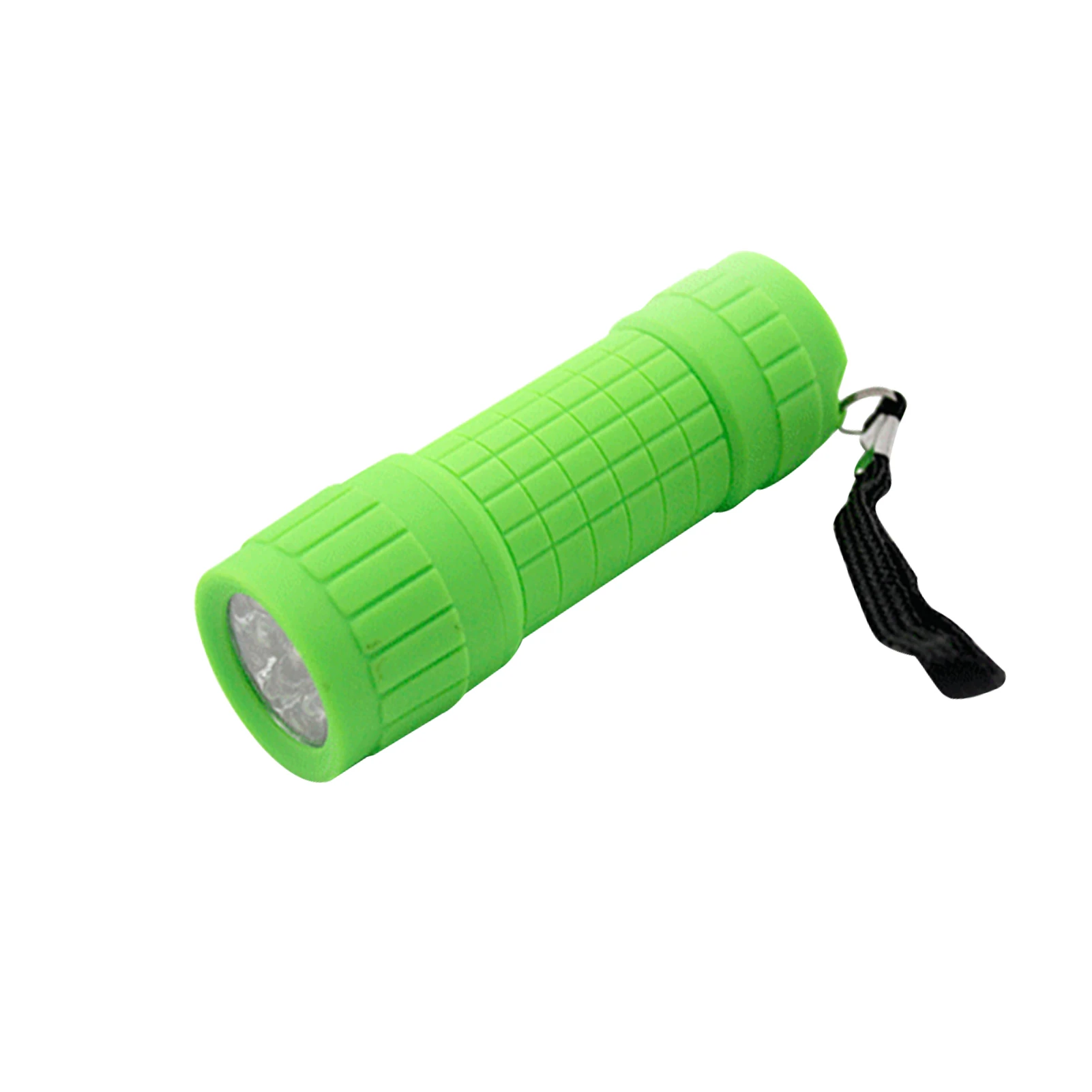 Mini linterna portátil para senderismo, antorcha superbrillante para exteriores, batería alimentada, emergencia, 9 LED, pesca, conducción, 3 modos