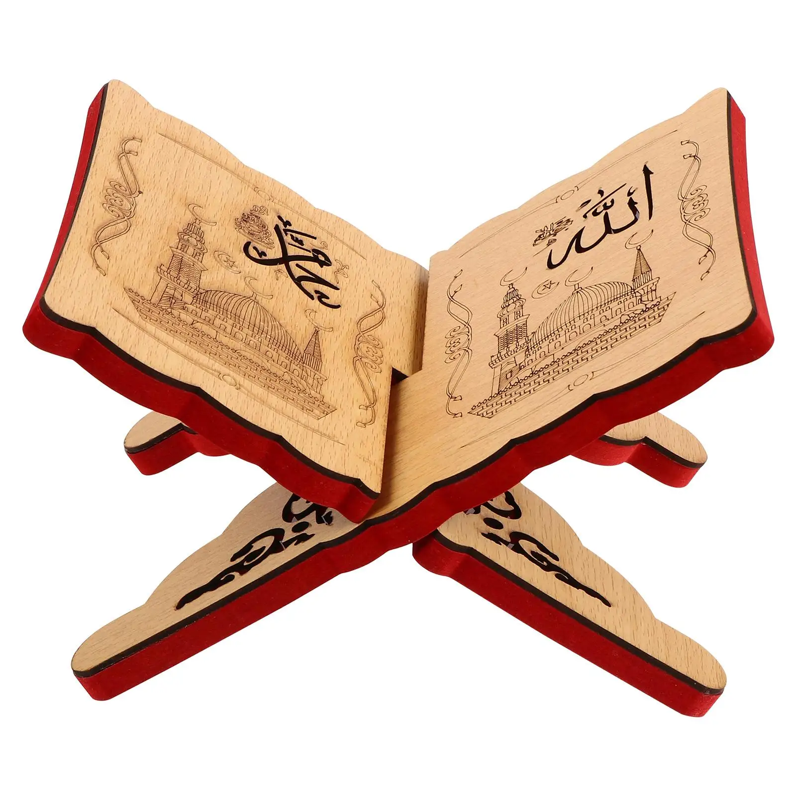 

Book Stand Islamic Bible Desktop Storage Organizer Small Bookshelf Decorative Bookcase Wooden
