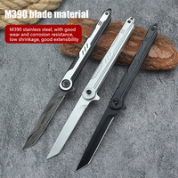 Stainless Steel M390 Folding Knife Outdoor Camping Pocket Knife Portable Fruit Knife High Hardness Folding Knife