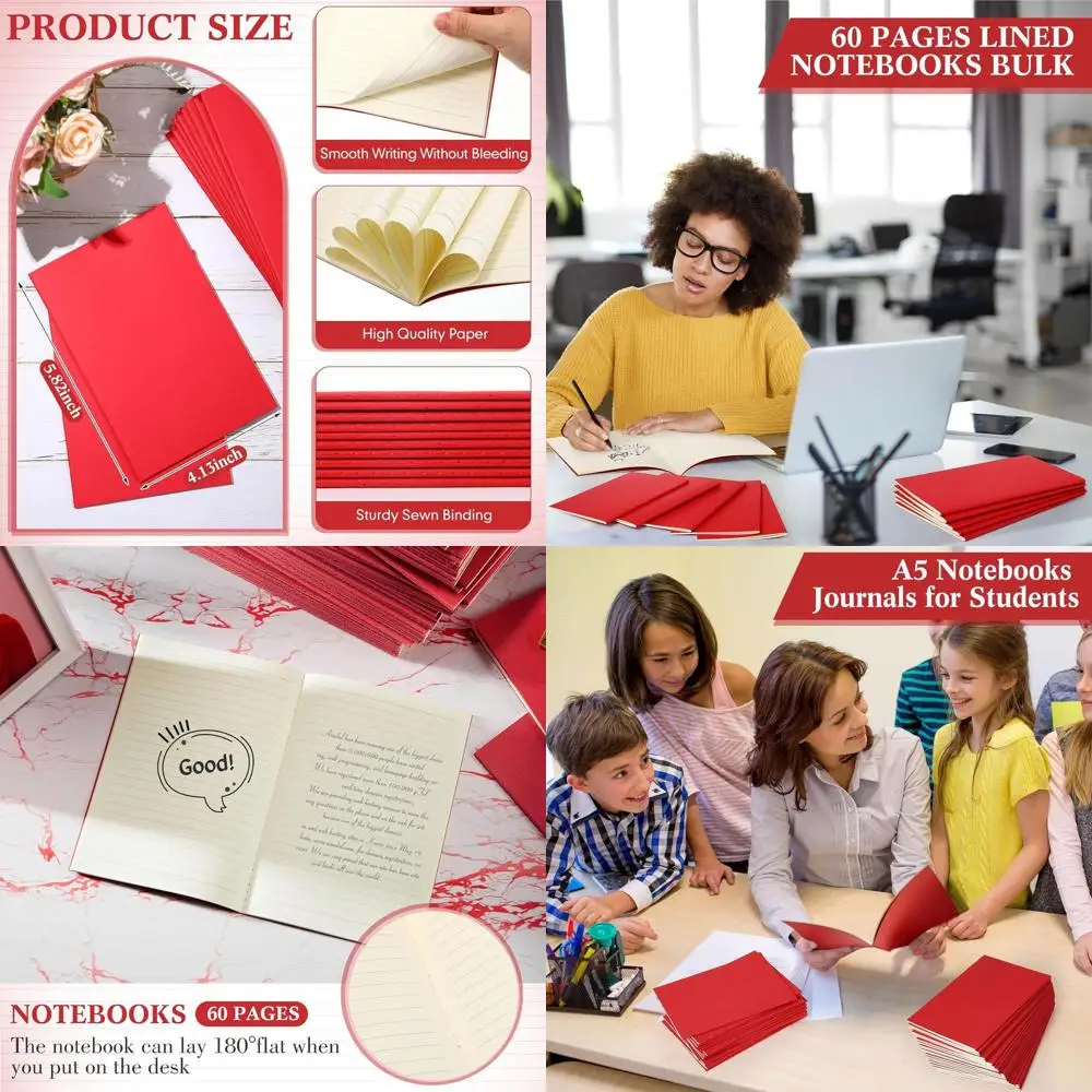 A6 Lined Notebooks,…