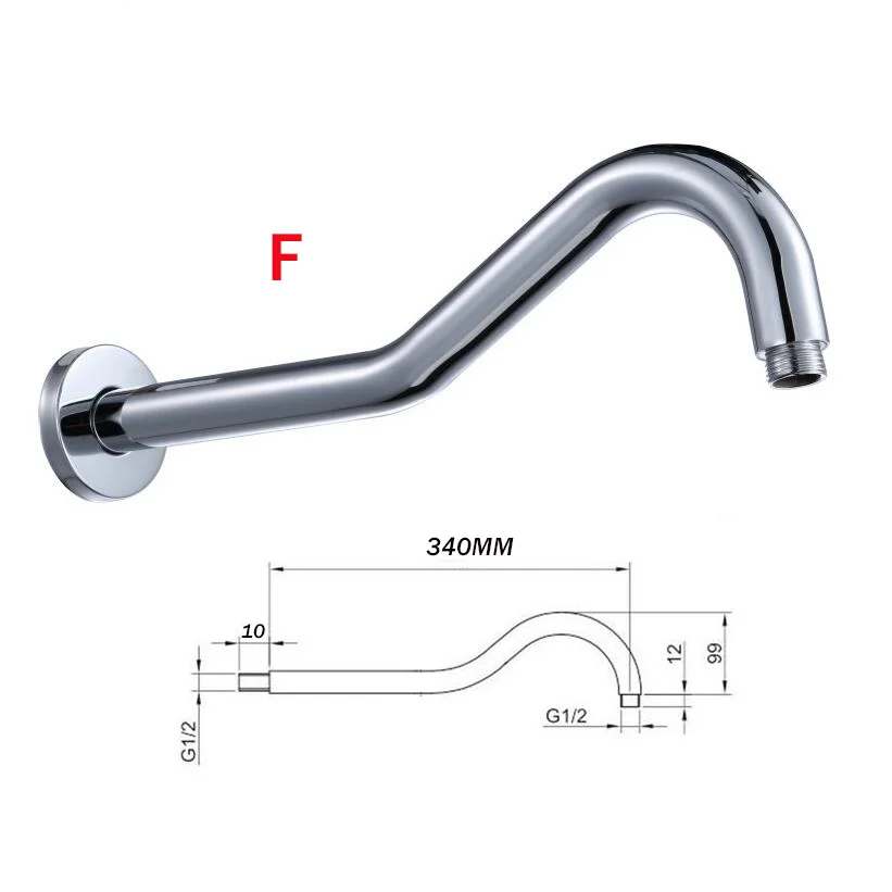 BECOLA Bad Kupfer Wand Dusche Arm Dark Montiert Pleuel Sprinkler Dusche Rohr Messing Halterung/Decke Rohr Stange Rohr