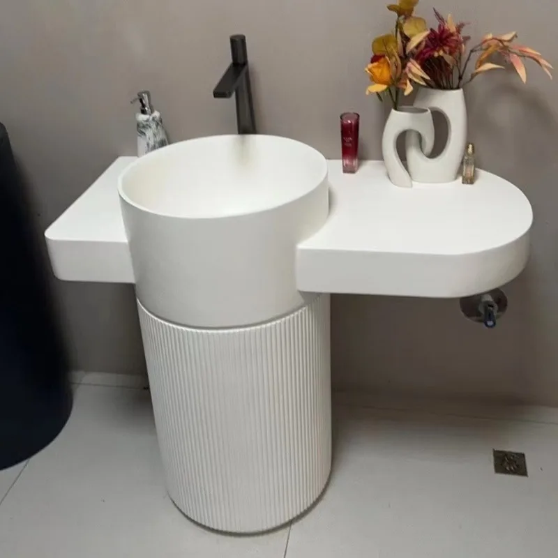 الحمام حجم مخصص غسل مخصص الطابق نوع حوض العمود المتكامل حوض الفن لون مخصص #3