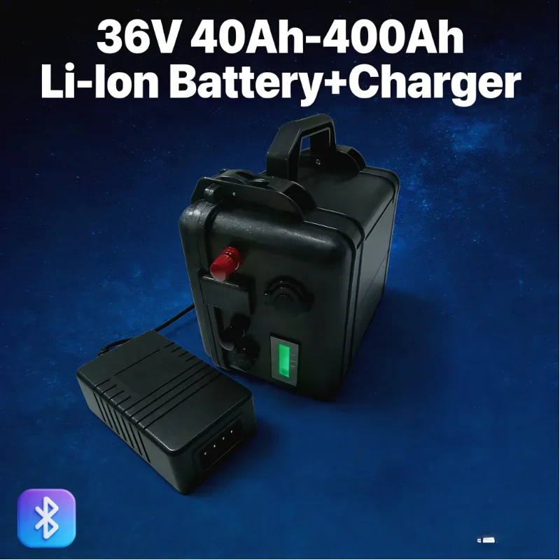 60V 60-80Ah Ultra-Portable Lithium-Ion Battery | 6000W High Power for Golf Cart, Solar, Tricycle | Built-in BMS & Charger