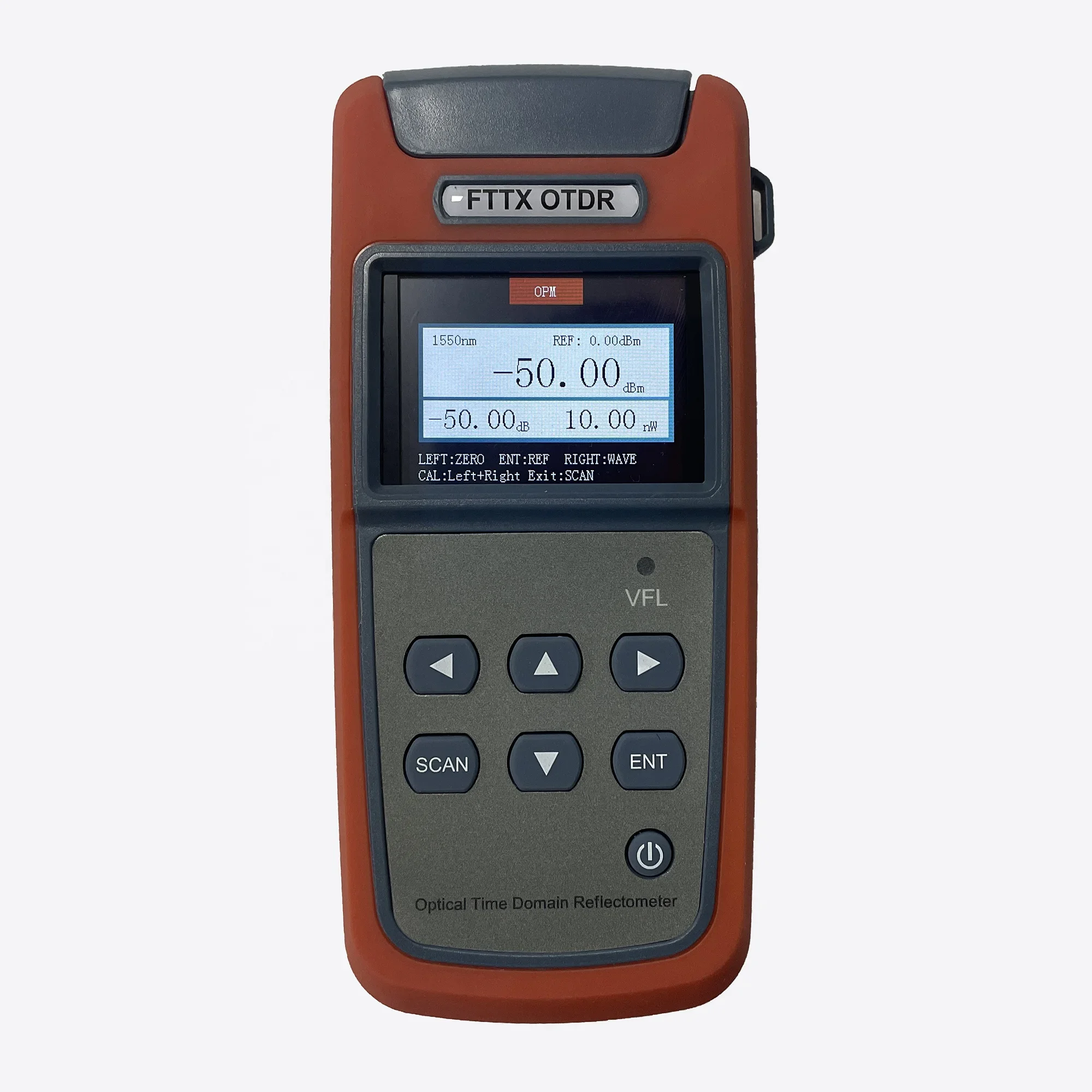 1550nm 22dB 60KM 5 Functions in 1 Device smart OTDR with Optical Power Meter and Optical Light Source and VFL and iOLM Event Map
