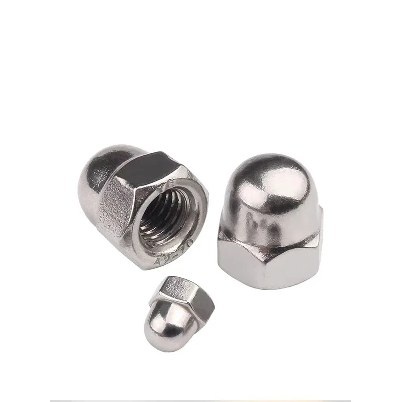 2-20pcs UNC 304Stainless Steel 6#-32 8#-32 10#-24 1/4-20 5/16-18 3/8-16 1/2-13 Decorative Cover Semicircle Dome Cap Acorn Nut