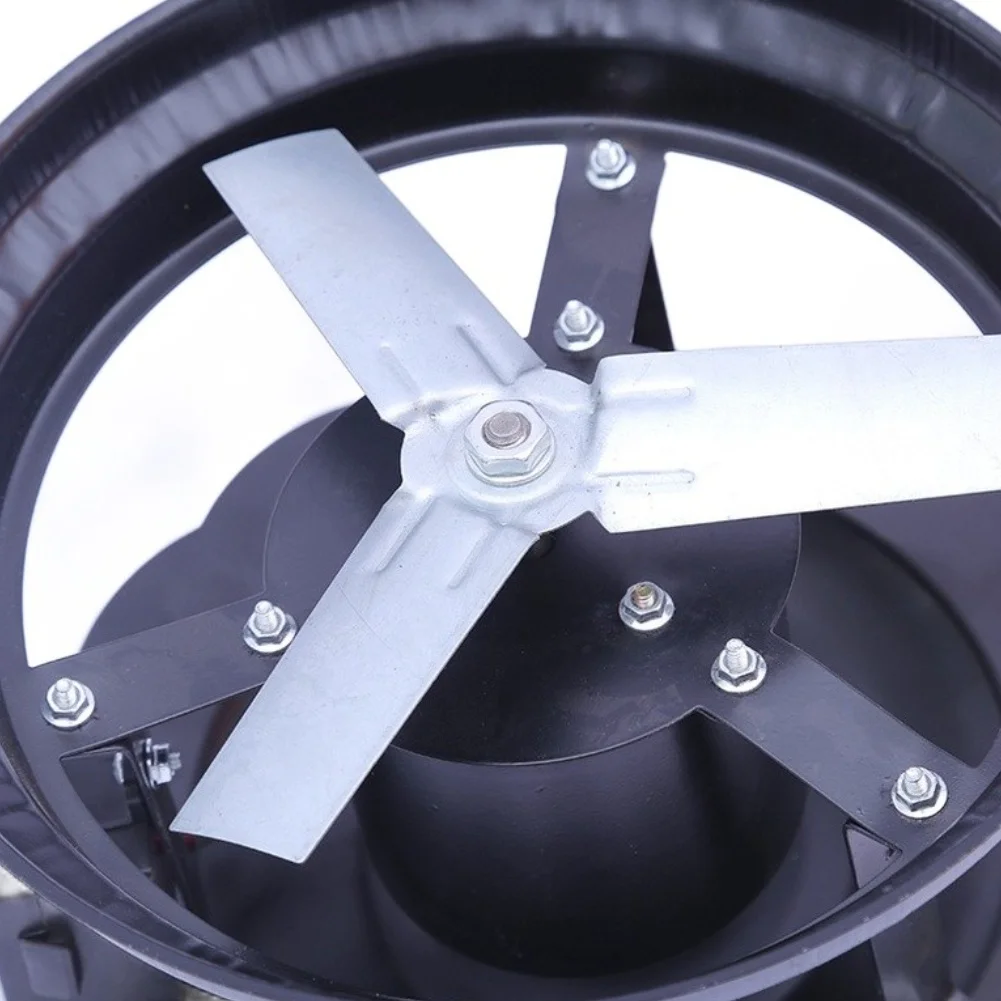 100V Low Voltage Induced Draft Fan Steel Rolling Bearing Long Shaft For Home Chimney Ventilation Air Circulation Equipment Black