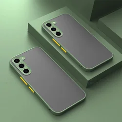 A 55 Luxury Matte Silicon For Samsung Galaxy A55 5G Case A24 A34 A54 A15 A25 A35 A14 A16 A26 A36 A56 24 55 Armor Cover Coque
