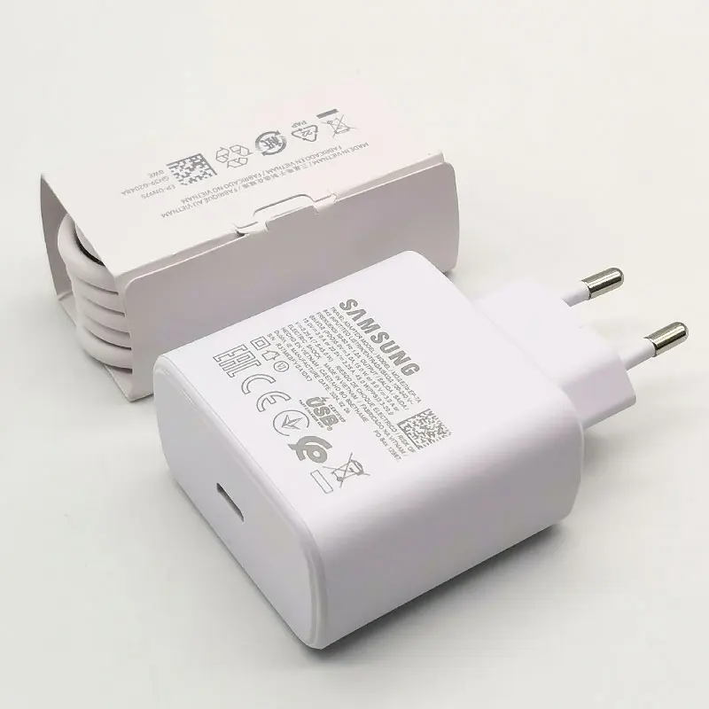 Samsung Galaxy S24 S20 S21 S22 S23 Note 20 Ultra 10 Plus FE Z Flip Fold 6 5 4 3 2 45W Charger PD Super Fast Charge Power Adapter - náhled 2
