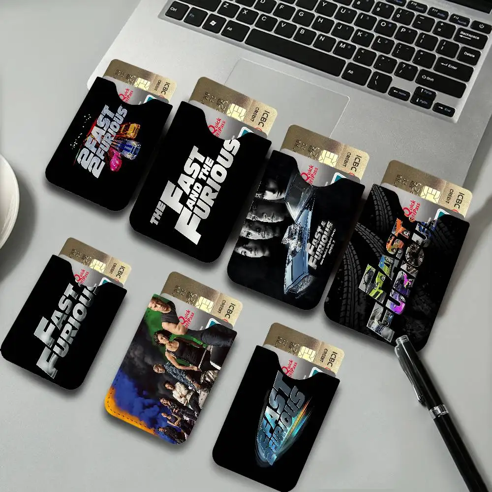 Action Movie Series Fast F-Furious Ultra-Thin Mini Leather Card Holder Wallets for Women Lightweight Soft Genuine Credit Card