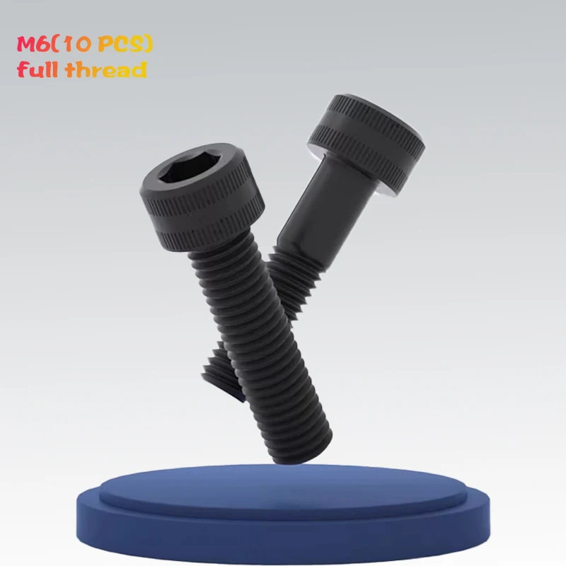 14.9 Grade High Strength Black Alloy Steel Hex Socket Cap Head Screws Bolts M6 M8 Extended Length Fasteners for Home DIY Furnitu