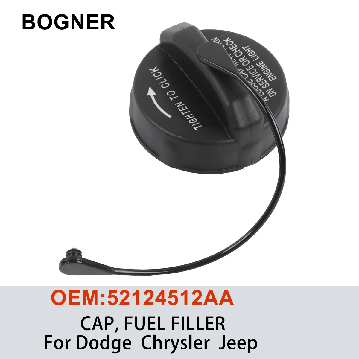 52124512AA Brand New CAP, FUEL FILLER For Dodge Grand Caravan Chrysler Town Country Jeep Commander