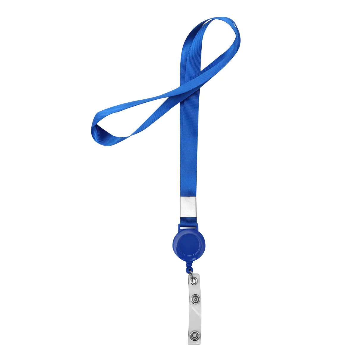 4 Pcs Lanyard Neck Strap for Holder Telescopic 54X3cm with Clip Badge Blue
