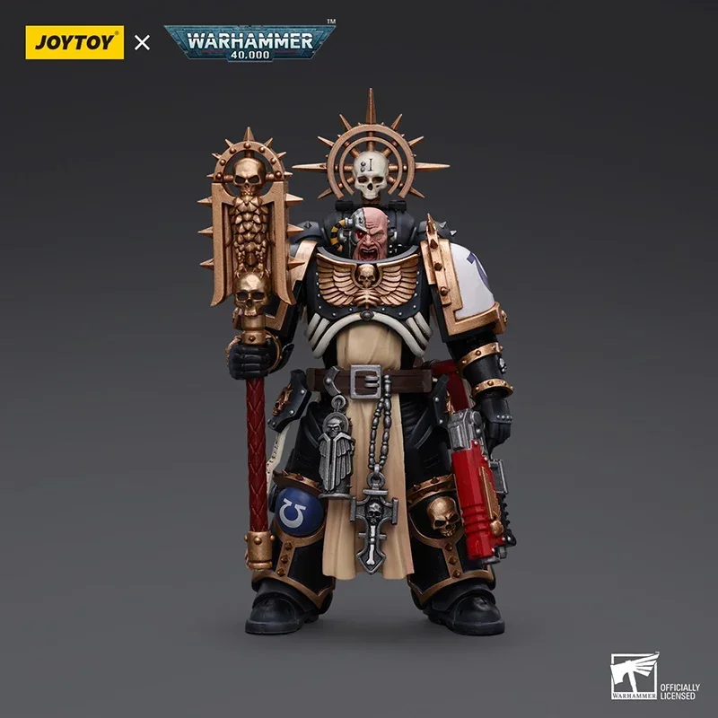 JOYTOY Warhammer 40K 1/18 Action Figure Ultramarines Chaplain Indomitus อะนิเมะคอลเลกชัน Movable Joints ของเล่นเด็กของขวัญ