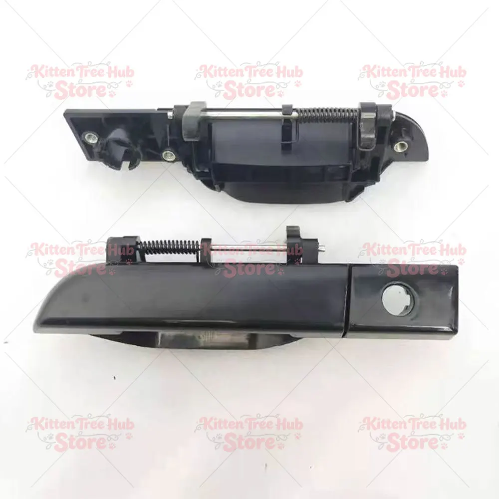 White Front Door Gate Black External Buckle Inner Handle Door For 2 Seats