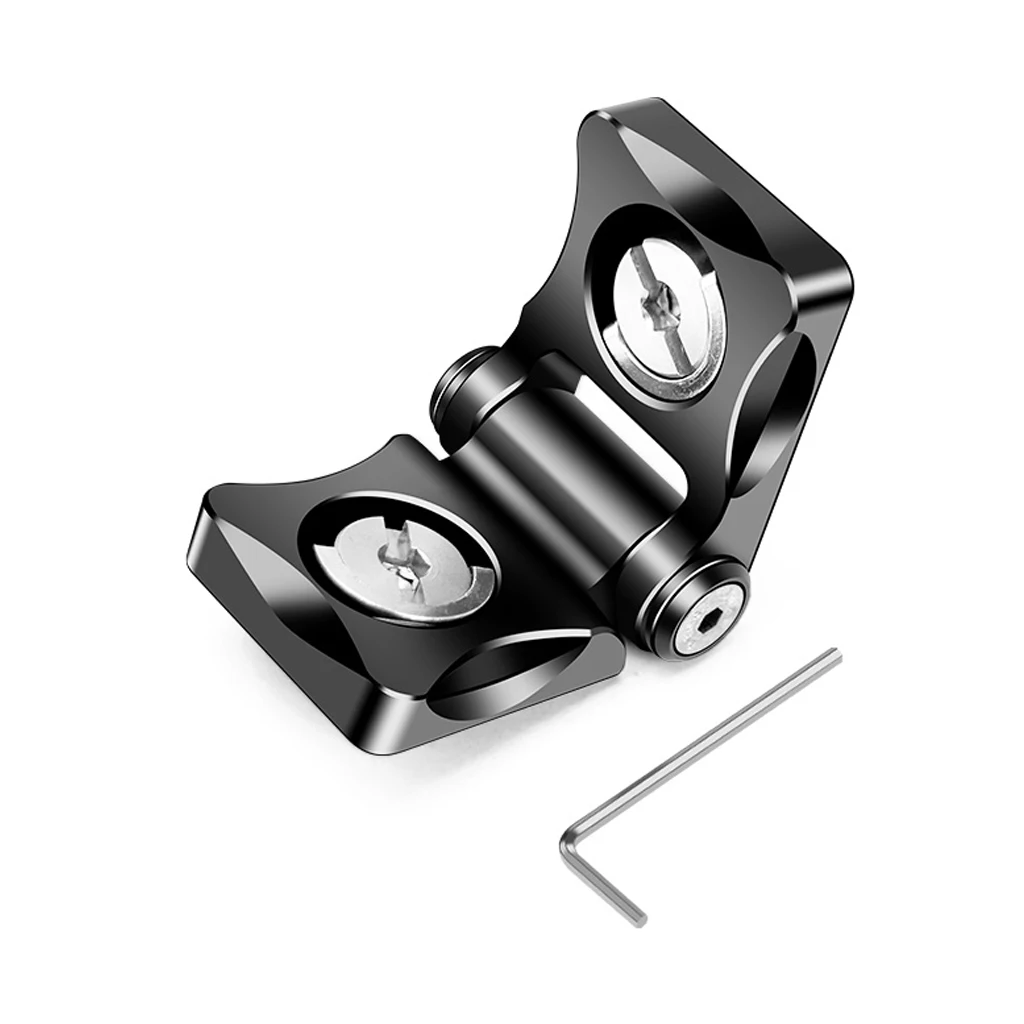 180 ° Drehbare Halterung DSLR Kamera Käfig Rig Verlängerung Halterung 1/4 Schraube Positionierung Loch für Stativ Kopf Monitor Mount Adapter – Detail 5