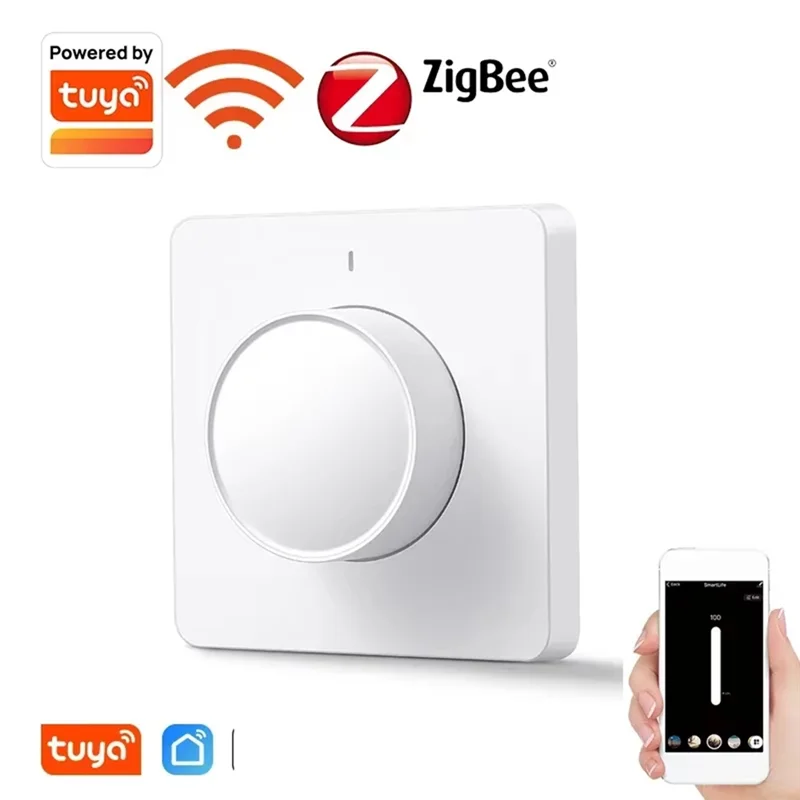 【Auf Lager】 Tuya Smart Dimmer Lichtschalter Dimmen Panel Wand Smart Switch 220-240 V Funktioniert mit Alexa Google Home APP