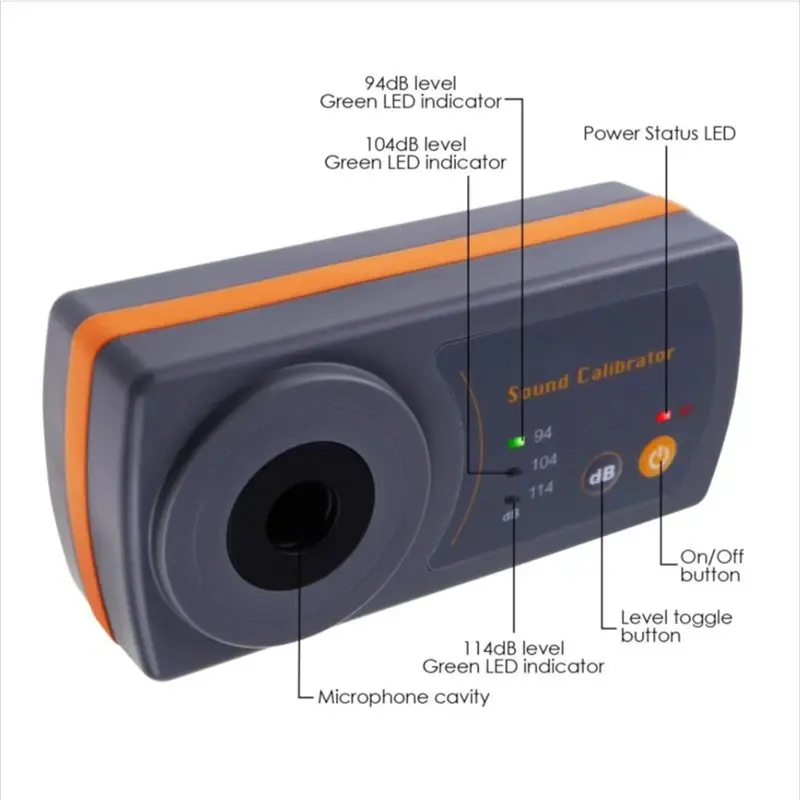 [NEWA76K!】 Sound Level Calibrator Meter For 1/2