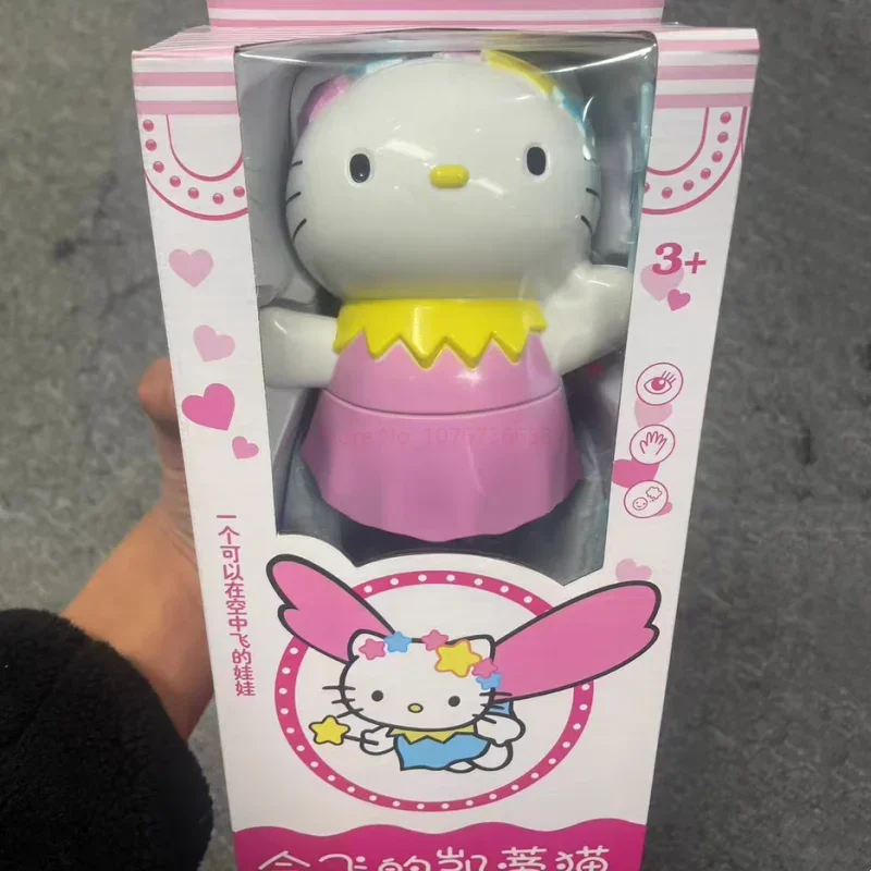 

Creative Sanrio Hello Kitty With Wings Flying Action Figures Remote Control Toy Cartoon Kt New Cute Model Doll Toys Gift