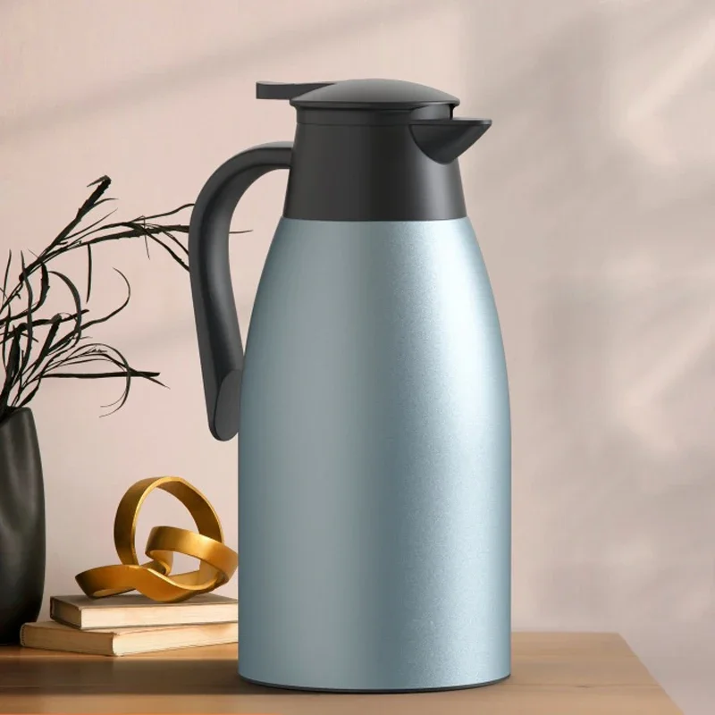 Stainless Steel Double Walled Thermos, Insulated Vacuum Jug, Air Flask, Water Bottle, Tea and Coffee Carafe, Hot and Cold Drinks