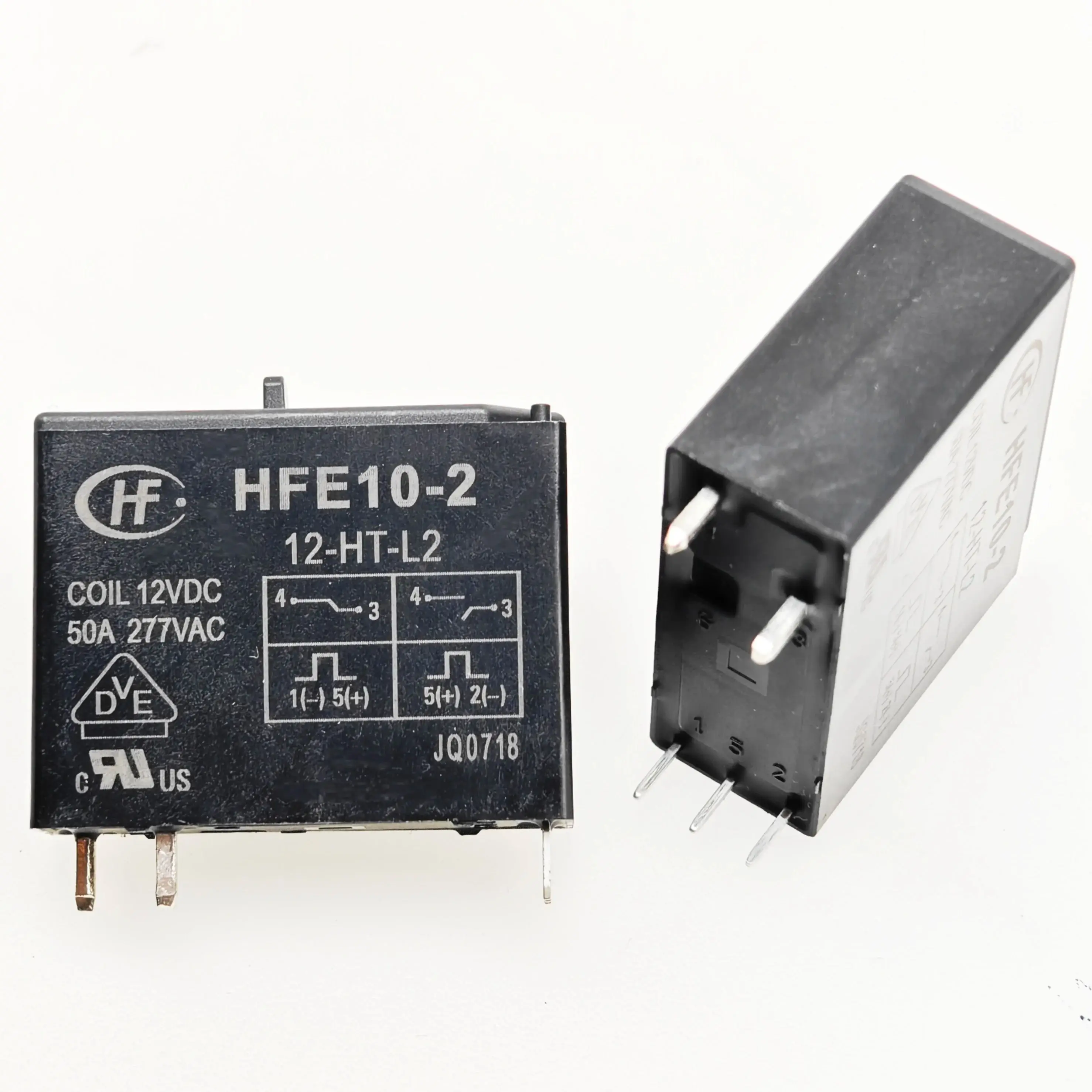 100%Original NEW Magnetic holding  HFE10-2 12-HT-L2 24 - double coil with manual switch a group of normally open 50A RELAY 1PCS