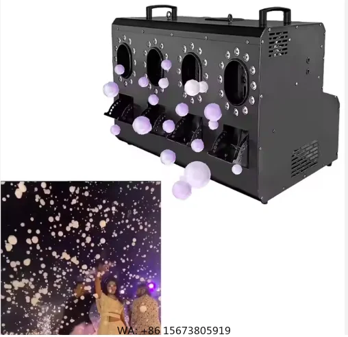 

Дымовая машина Topflashstar 1500W с эффектом пузырьков и дистанционным управлением DMX для сцены, свадеб и дней рождения