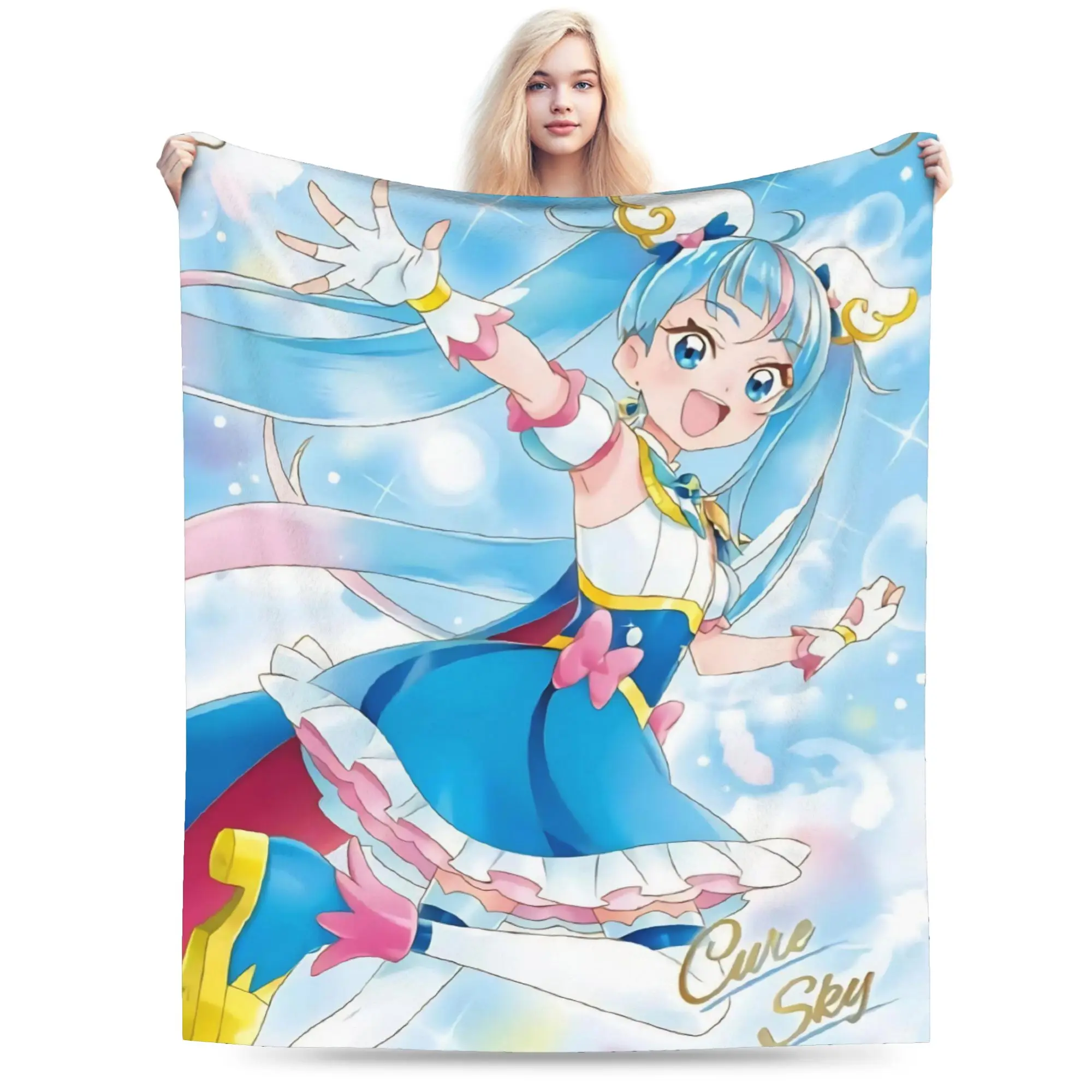 Soaring Sky Pretty Cure Accessories Blanket Cozy Soft  Throw Blankets for Couch 50x60 Inches Multiple Sizes Bedspread
