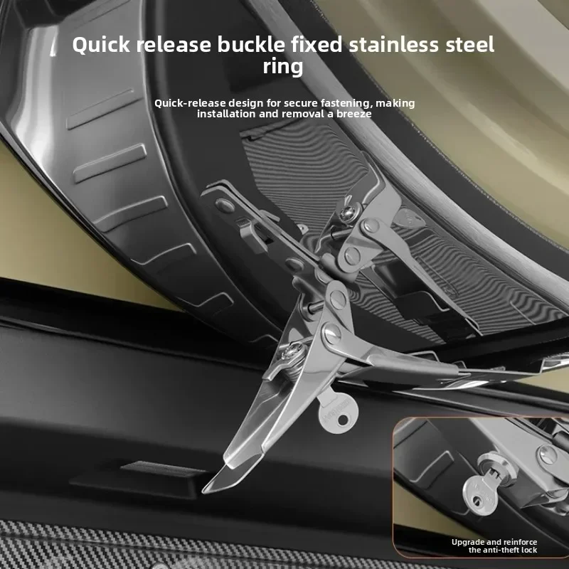 Car Spare Tire Cover Stainless Steel Tailgate Wheel Protector Exterior Modification Accessories For Chery iCAR V27 2026 4WD