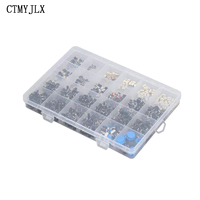 460pcs 24Values Tactile Push Button Switch SMD Micro Momentary Tact Switch Assortment Kit For Car Remote Control DIY Electronic