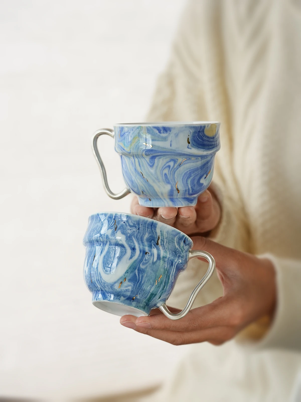 

Zhenan Tang Exclusive Design Cerc Coffee Cup Luxury Premium Quali Original Creative Gift Box Set Handmade Porcelain