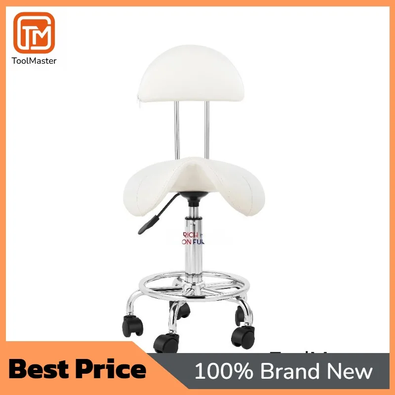 

【Hot Sale】Salon Stool Gold Barber Chair For Barber Shop Swivel Stool With Lock Wheels Hair Beauty Master Chair For Massage
