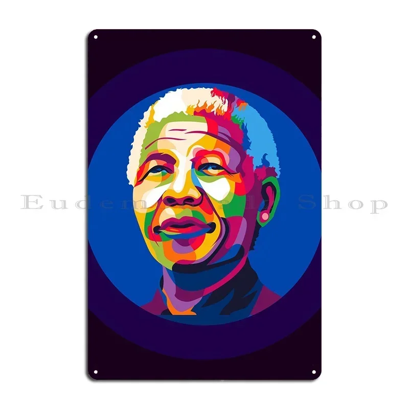 Nelson Mandela Metal Sign Rusty Customize Designing Wall Decor Wall Mural Tin Sign Poster